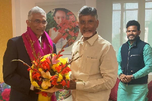 Chandrababu met NITI AAYOG CEO 