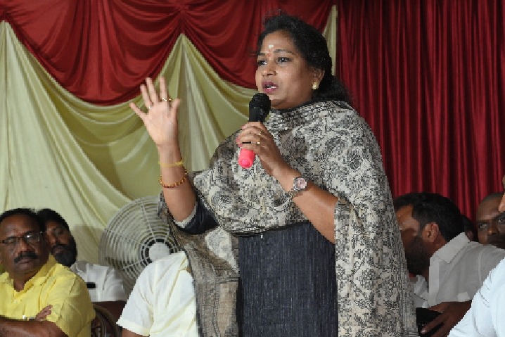 TDP leader Anitha take a jibe at CM Jagan over Tapasvi incident