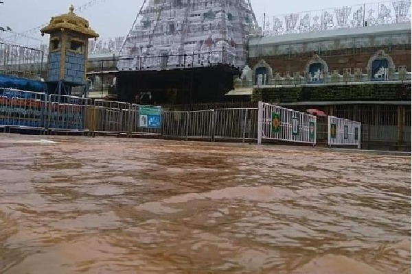 Huge rain lashes Tirumala shrine 