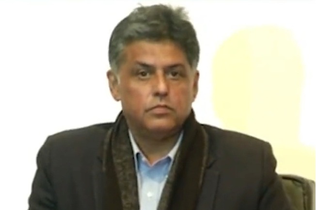 Manish Tewari gives adjournment notice in LS on confrontation with judiciary