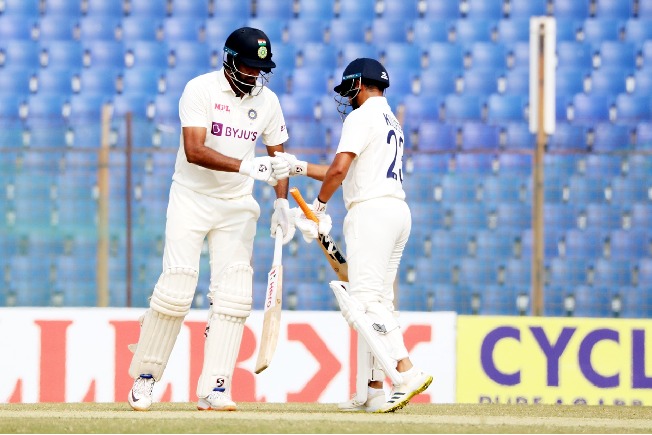 IND v BAN, 1st Test: Ashwin, Kuldeep hit critical knocks for India to post 404 against Bangladesh
