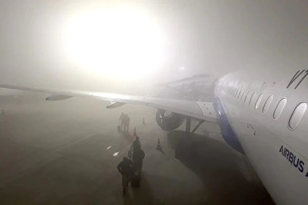 Massive Flight Disruptions Due To Dense Fog In North India