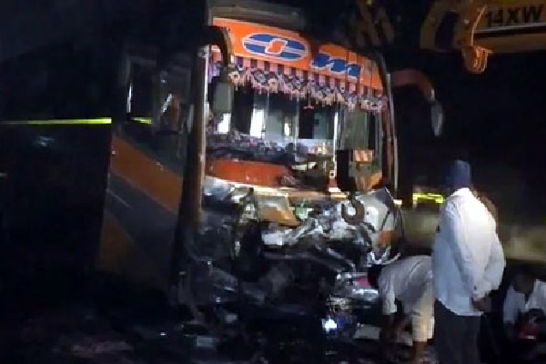 Gujarat Bus Crashes Into SUV After Driver Suffers Heart Attack 9 Dead