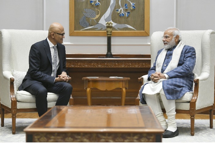 Satya Nadella meets PM, assures cooperation for Digital India campaign