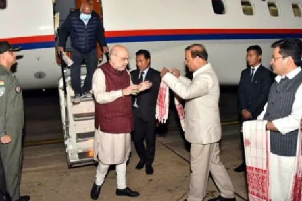 Home Minister Amit Shahs flight makes emergency landing in Guwahati