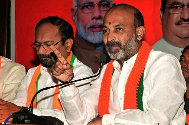 Telangana BJP chief booked for protest at Kamareddy collectorate