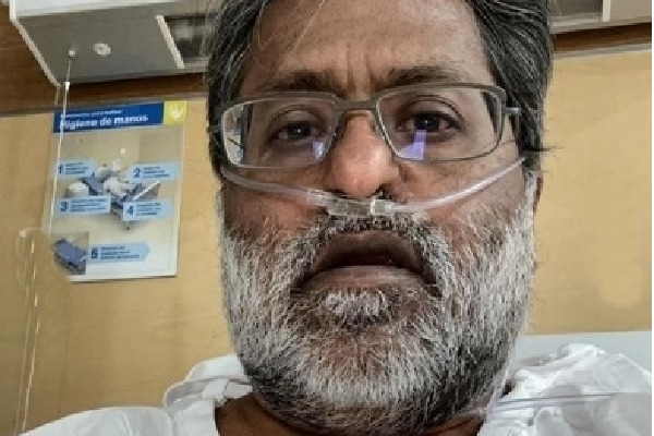 Former IPL Chairman Lalit Modi on 24x7 external oxygen after contracting Covid
