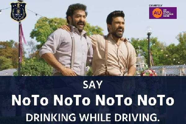 Jaipur Police shares advisory against drinking and driving with a Naatu Naatu twist