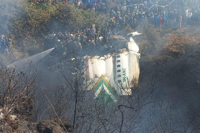 Nepal plane carrying 72 people crashes in Pokhara 