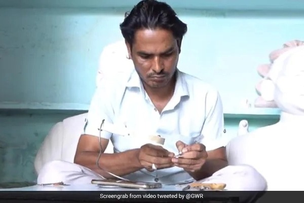 Jaipur Artist Bags Guinness World Record For Making Smallest Wooden Spoon