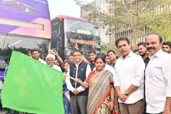 Double decker bus in Hyderabad