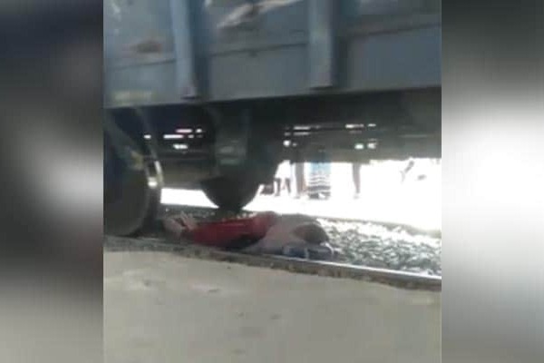 Train Passes Over Bihar Woman Who Fell On Tracks