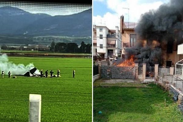 Italy air force training planes collided and both pilots died 
