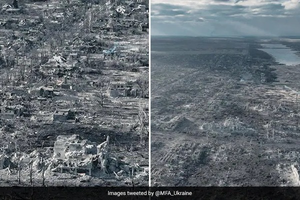 Ukraine Releases Drone Footage Showing Completely Destroyed City In Donetsk