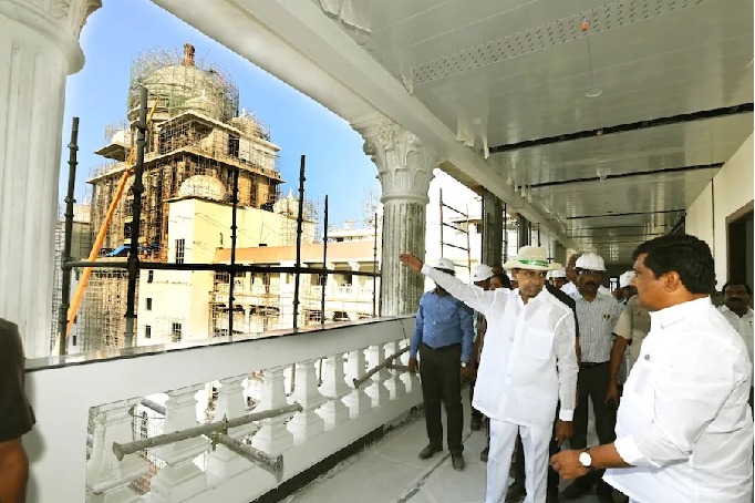 Cm Kcr visits New Secretariat And Observe The Work Today