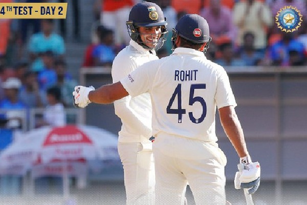 Second days play concludes in Ahmedabad test 