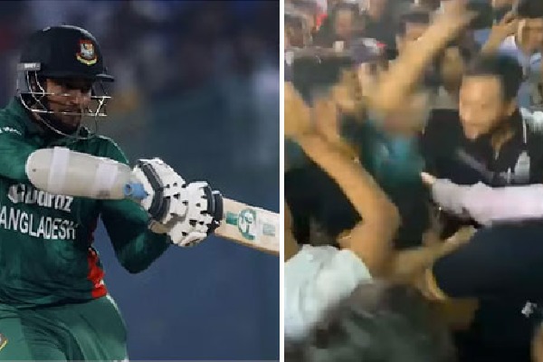 Bangladesh Skipper Shakib Al Hasan Beats Fan With Cape