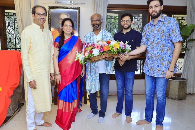 Superstar Rajinikanth's visit 'delights' Thackeray family