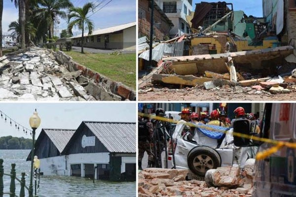  Massive Earthquake Hits Peru and Ecuador Buildings Destroyed 