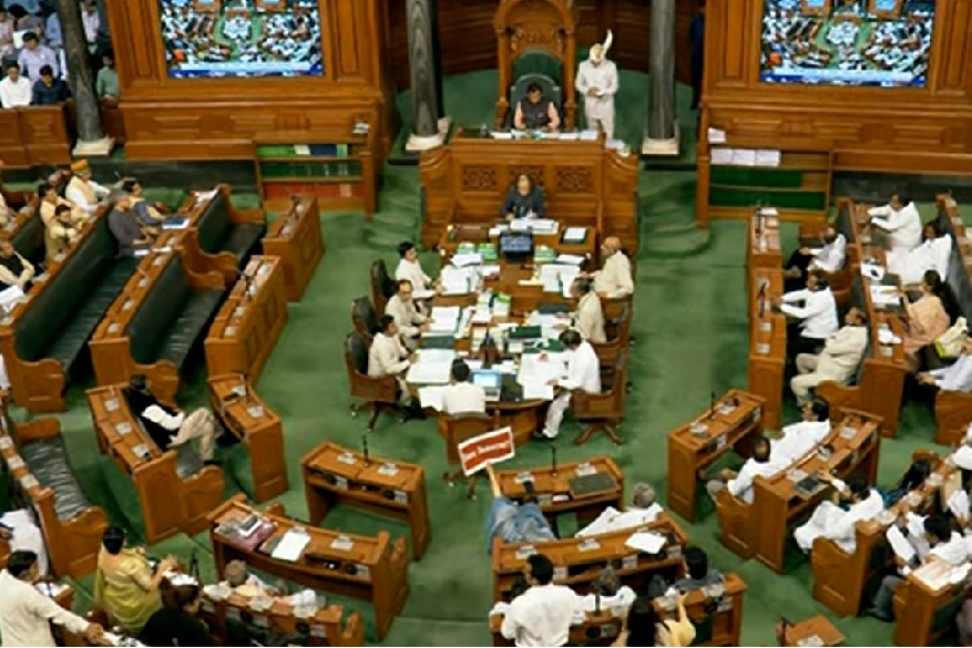 LS adjourned for the day amid protests by treasury benches over Rahul's remarks