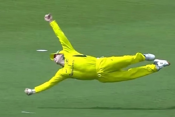 Steve Smith Pulls Off Catch Of The Century here it is