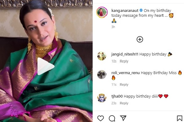 Kangana Ranaut shares birthday message apologises to people she has hurt