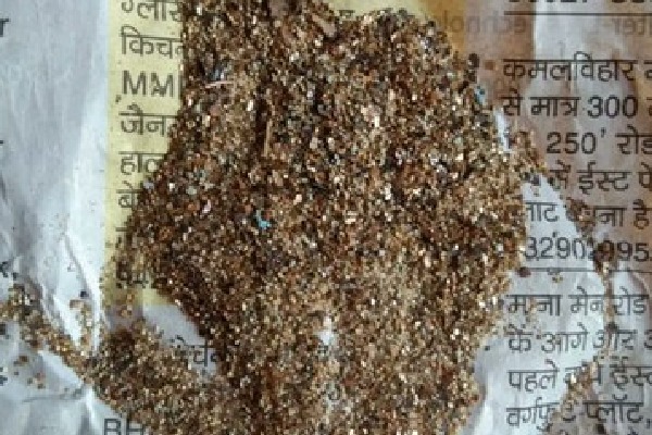 Gold like dust comes from a bore well in Odisha
