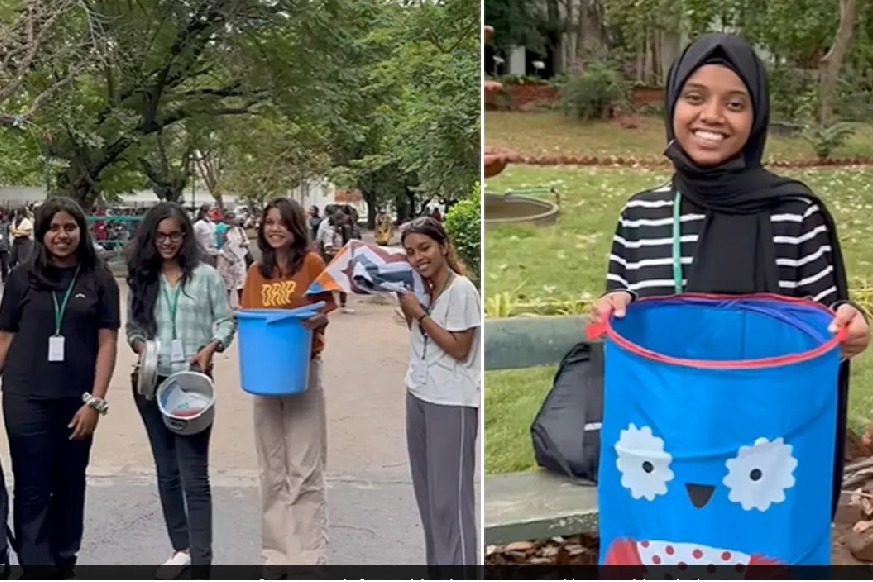 Students Bring Pressure Cookers Buckets And Suitcases To College To Celebrate No Bag Day