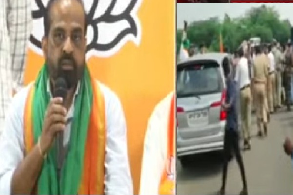 Attack on BJP leader Sathya Kumar car