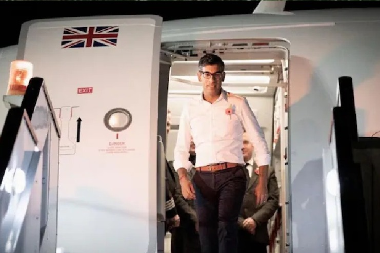 British prime minister rishi sunak comes underfire for spending large sum on private jet tours