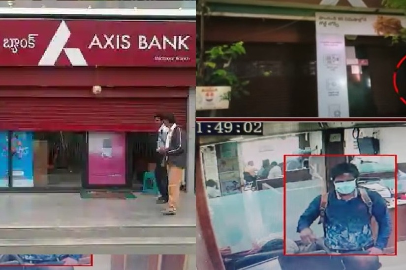 Man steals money from Axis bank ATM on the pretext of repairing it in kamareddy 
