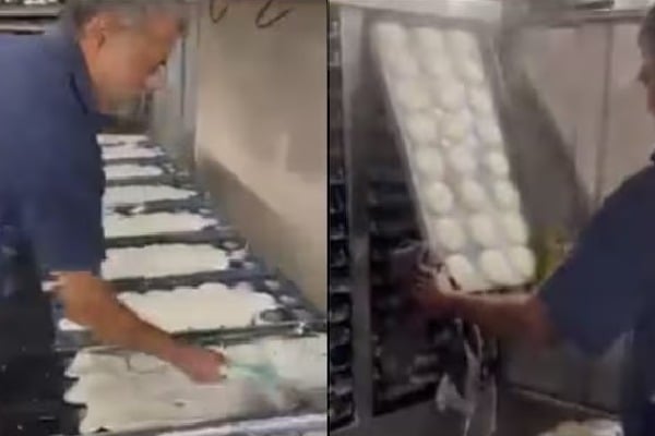 Anand Mahindra shares video of a man preparing idlies on mass scale 