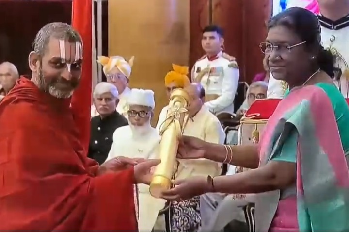 Chinna Jeeyar Swamy Received Padma Bhushan Award