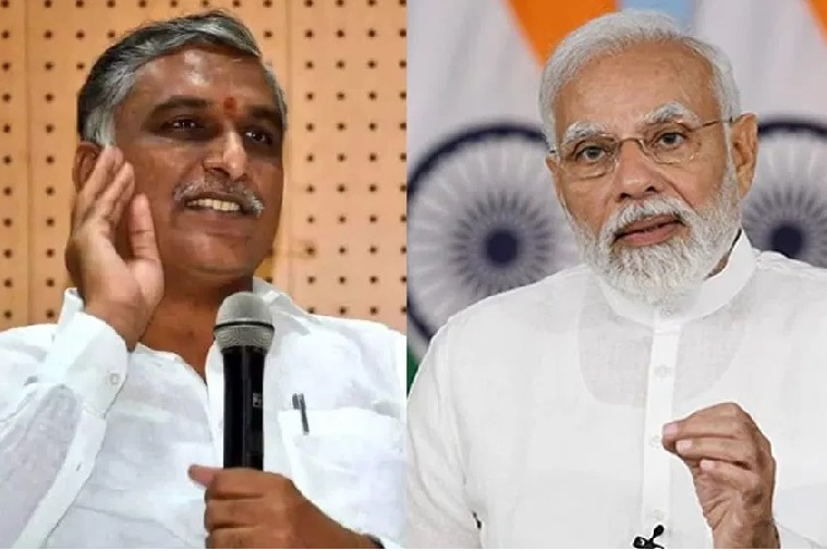 Minister Harish Rao Satirical comments on PM Modi Over His Telangana Tour