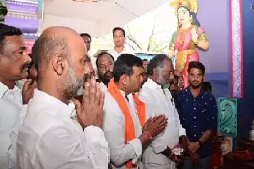 BJP top leaders calls Bandi sanjay 