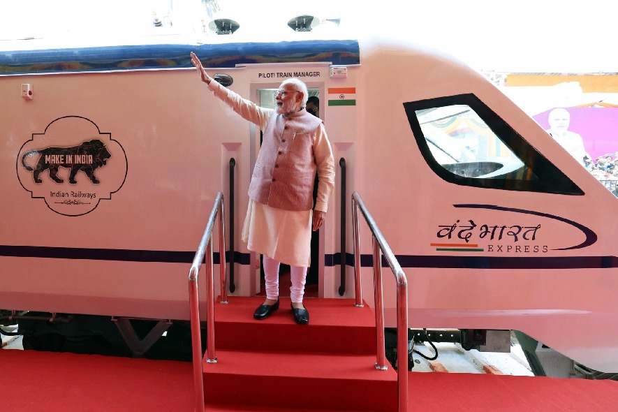 PM Modi flags off Chennai-Coimbatore Vande Bharat train