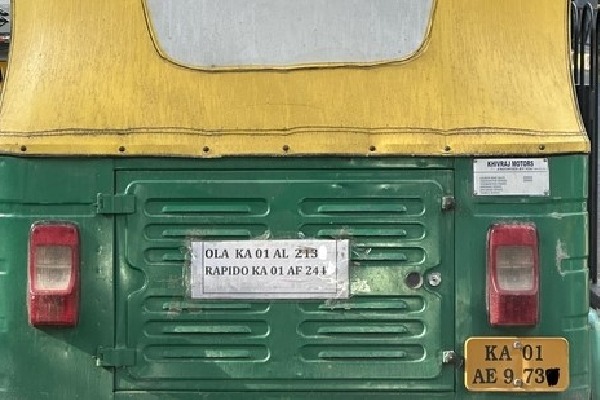 Pic of Bengaluru auto rickshaw with 3 registration numbers goes viral