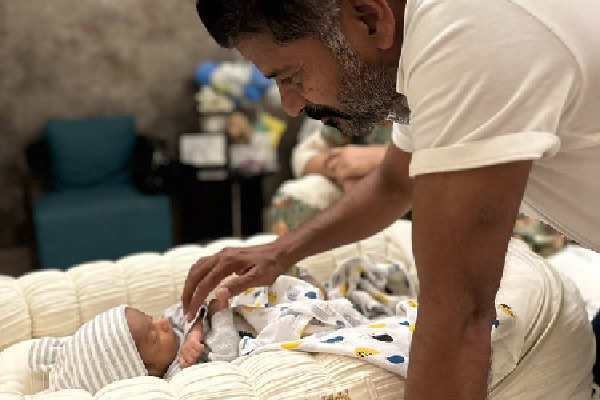 Revanth Reddy feels happy with grandson arrival 