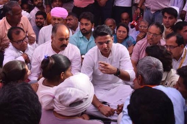 In embarrassment to Congress Sachin Pilot meets kin of man who died by suicide