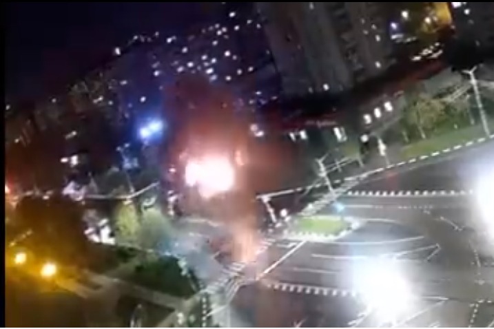 Russian warplane bomb attack on its own city
