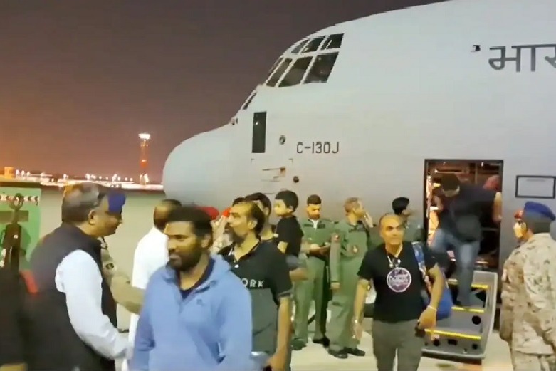 128 Indians Arrive In Jeddah After Rescue From Crisis Hit Sudan