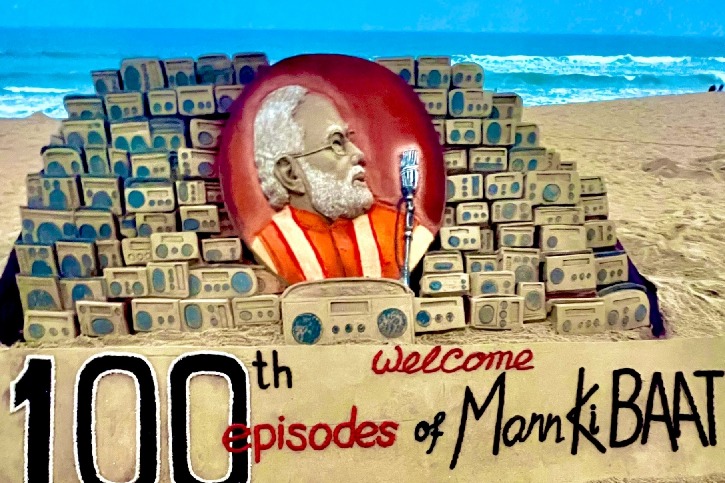 100 sand radios made for 100th episode of PM's 'Mann Ki Baat'