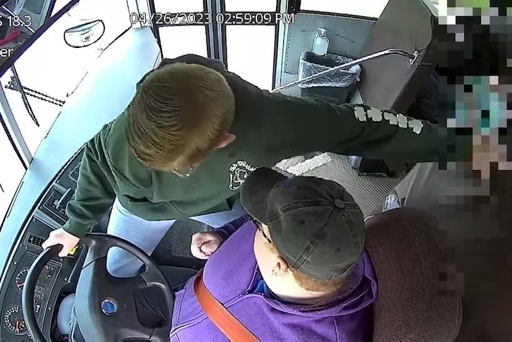 13 year old boy saves children by stopping bus as driver faints Internet calls him a hero