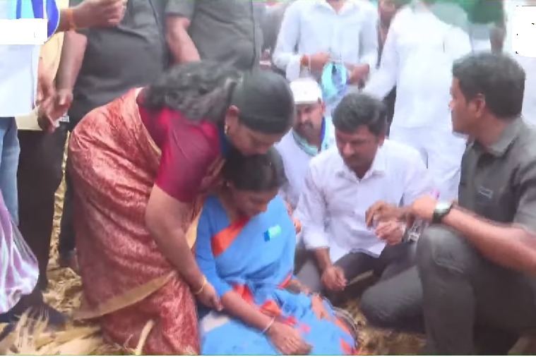 YS Sharmila falls ill during Khammam visit