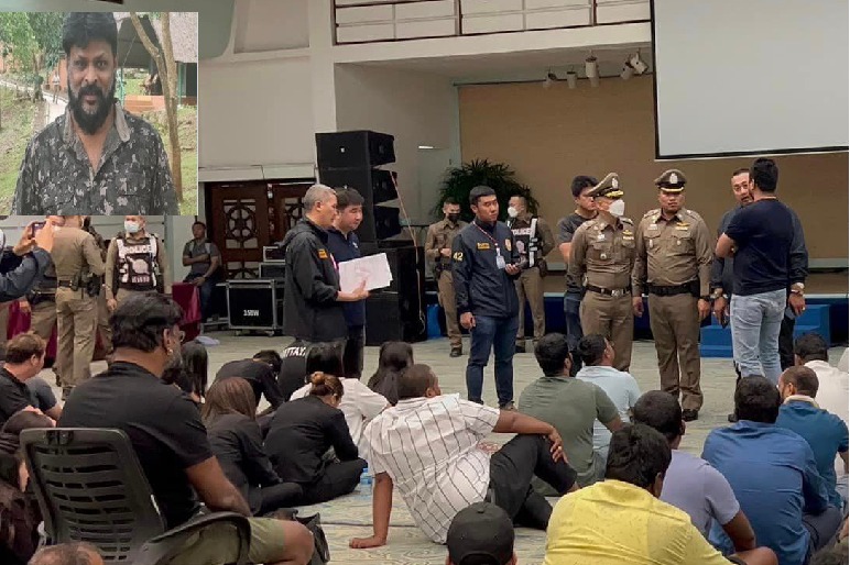 Thai police arresrs Chikoti Praveen in Pattaya 