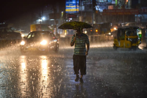 Rain in some parts of Hyderabad