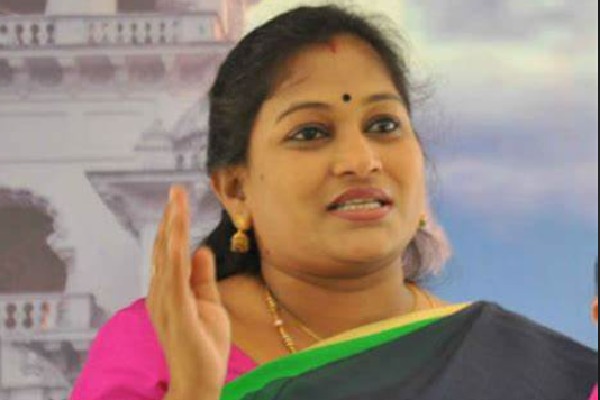 Anitha questions Minister Usha Sricharan on ap development