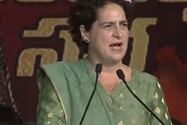 Priyanka Gandhi speech in Hyderabad 