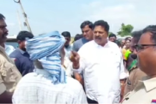 Minister Karumuri fires on a farmer 