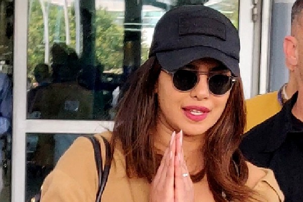 Priyanka lands in Delhi for Parineeti-Raghav engagement ceremony